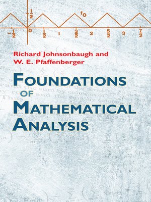 cover image of Foundations of Mathematical Analysis